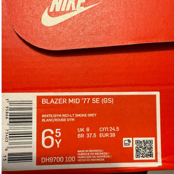 Shoes Nike W BLAZER MID 77 SE - Top4Running.com NEW Nike Blazer Mid \'77 White/Red Size 6.5Y/8 Women\'s Sneakers DH9700 100
